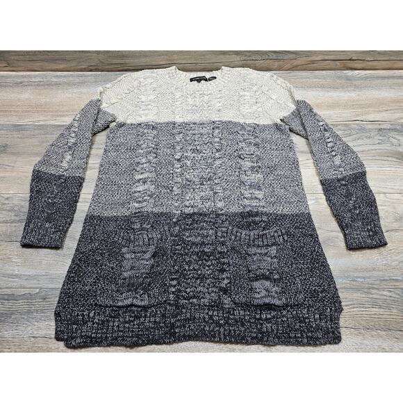 Jeanne Pierre Three Toned Color block Women's Sweater - Picture 1 of 7